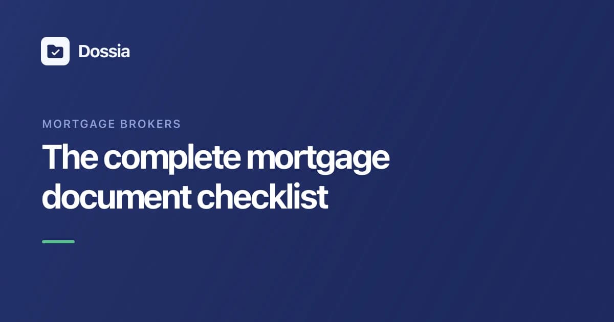 Cover Image for The Complete Mortgage Document Checklist (2026)