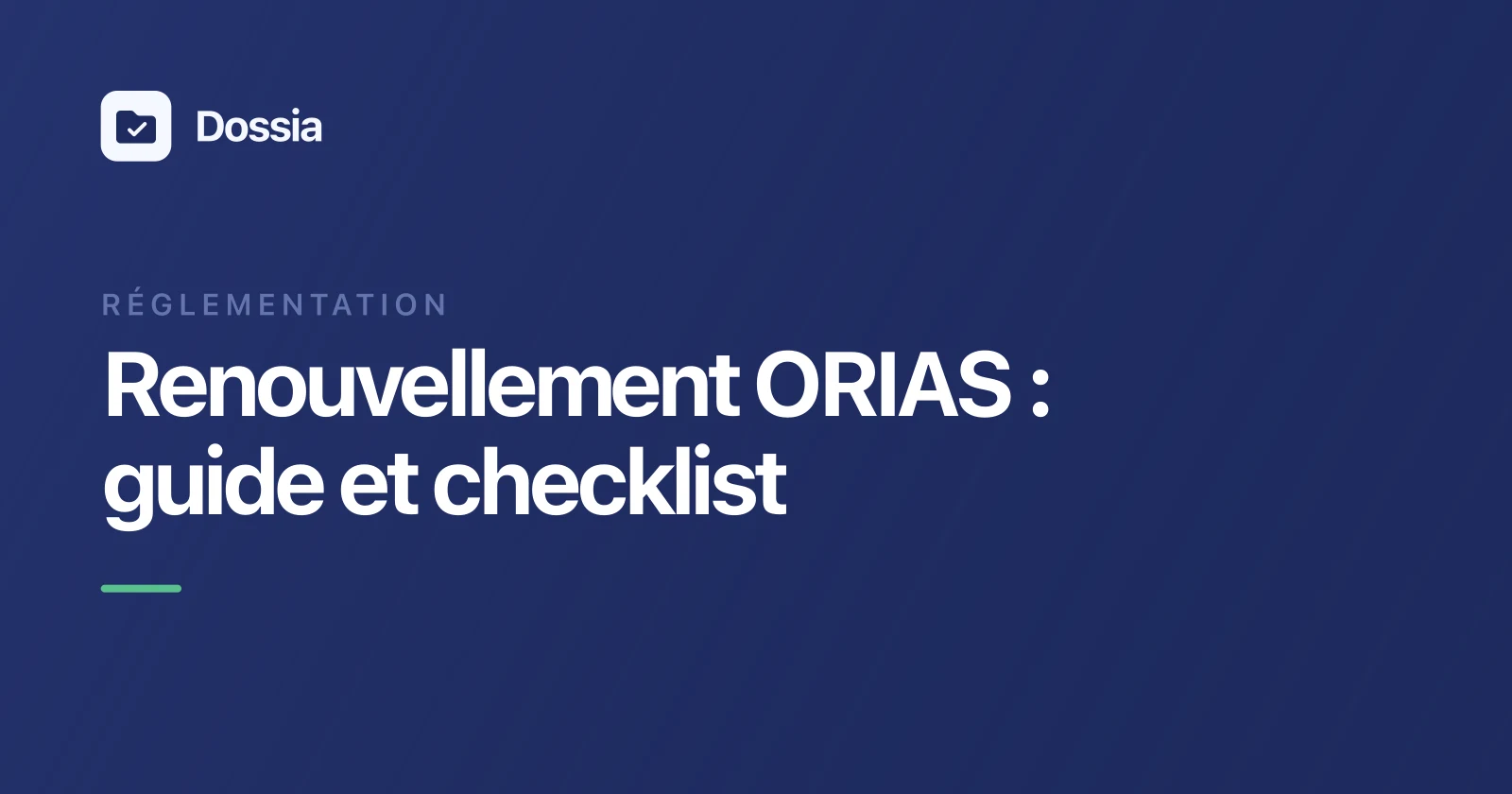 Cover Image for Renouvellement ORIAS pour IOBSP : guide et checklist (échéance 2027)